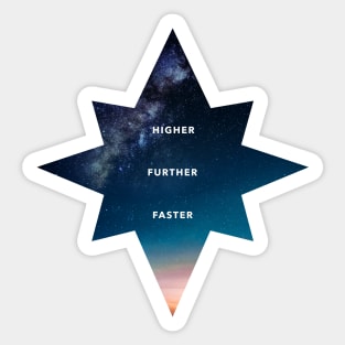 Higher to the star ! Sticker